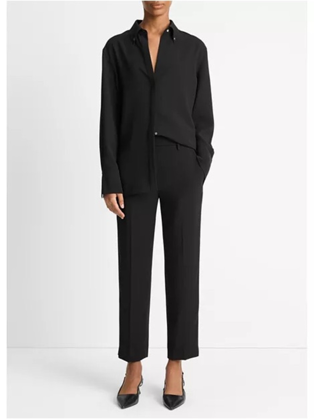 Vince Women’s Mid Rise Tapered Tailored Dress Pants